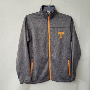 Tennesse Volunteers Jacket Men M(38-40) Grey Full Zip Fleece Logo KnightsApparel